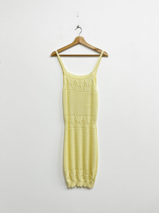 Vestido amarillo tejido - Talla S