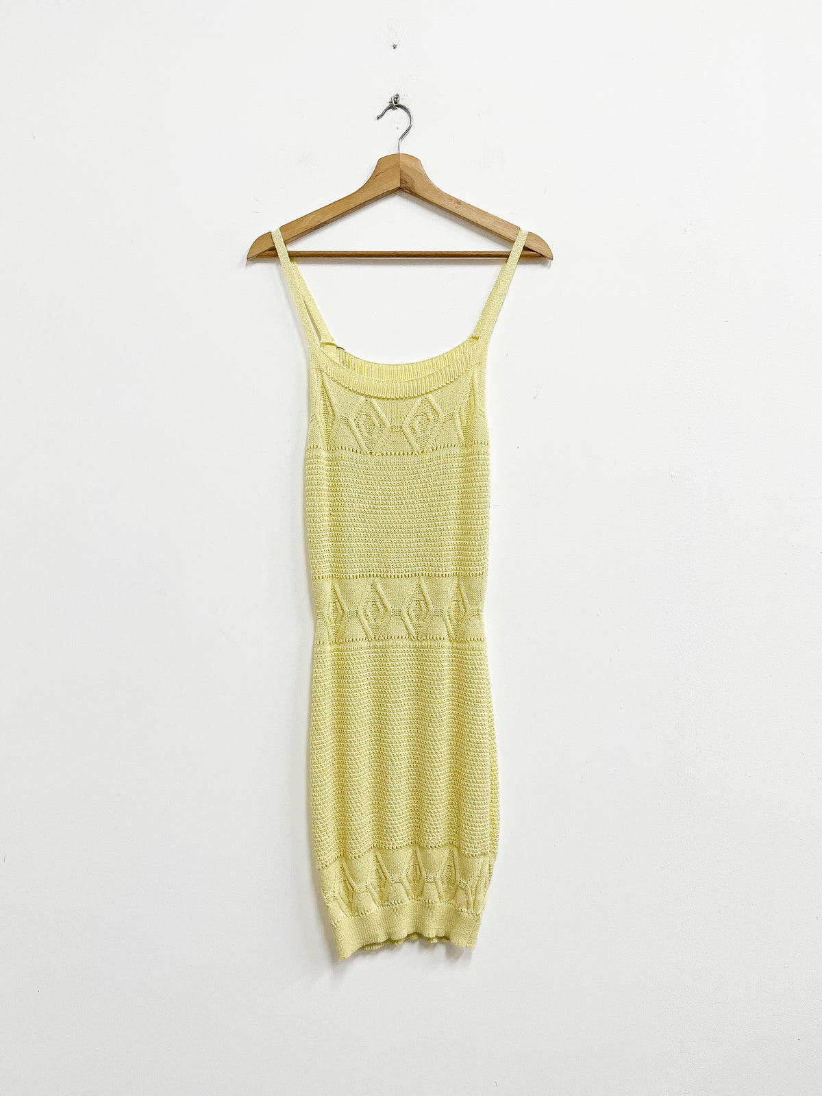 Vestido amarillo tejido - Talla S