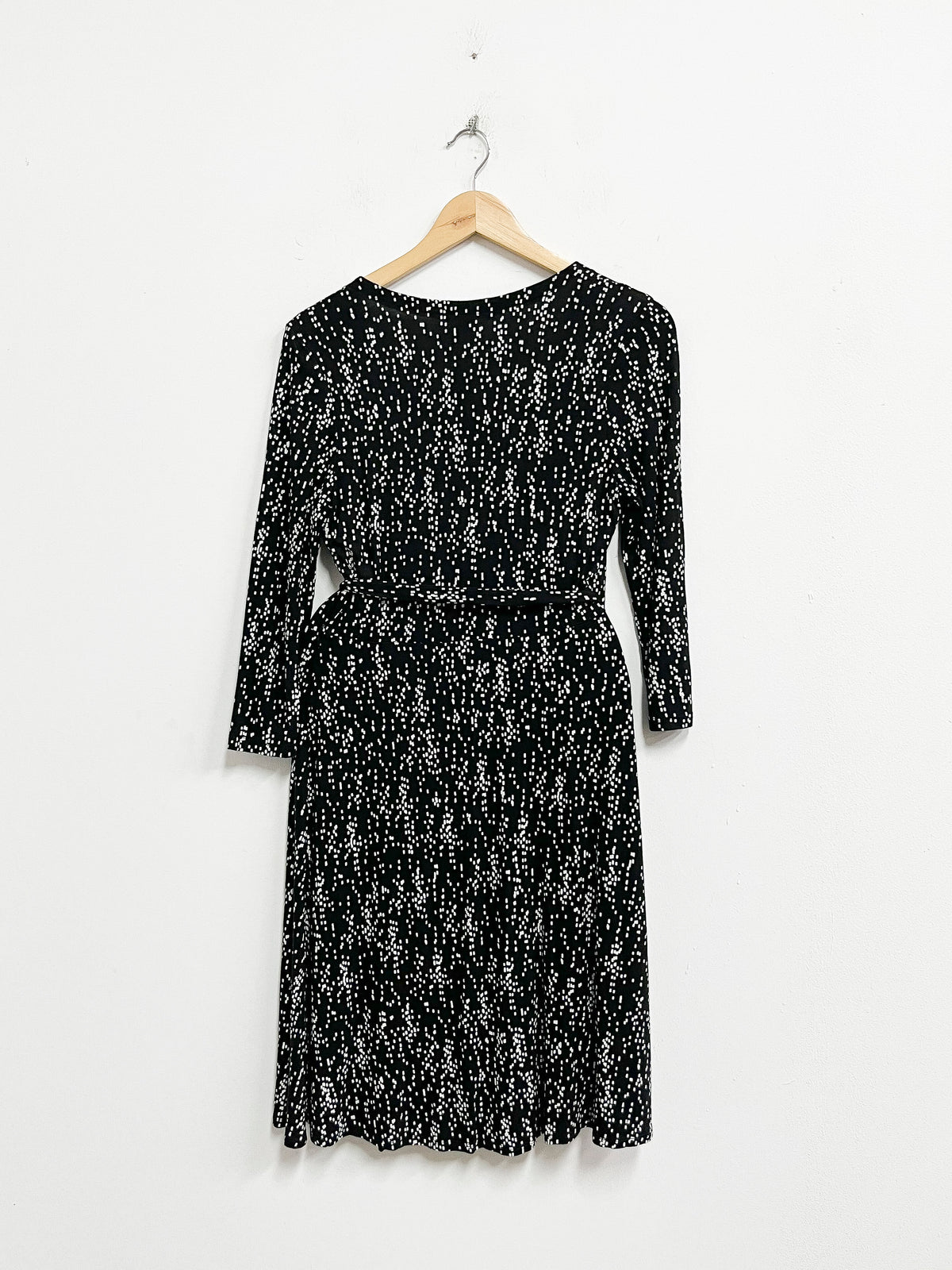 Vestido negro con estampados blancos - Gap - Talla S