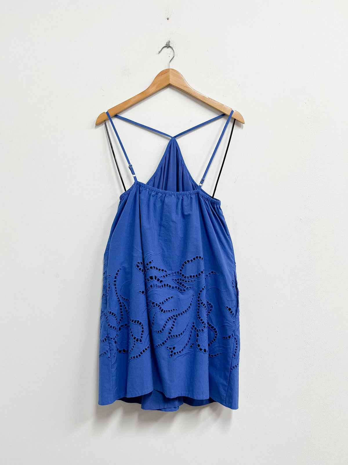 Vestido azul de tiras - Minpink - Talla S