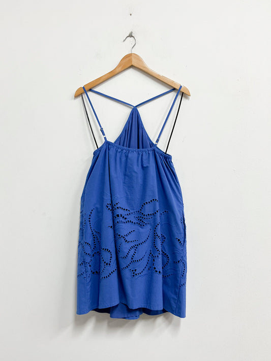 Vestido azul de tiras - Minpink - Talla S