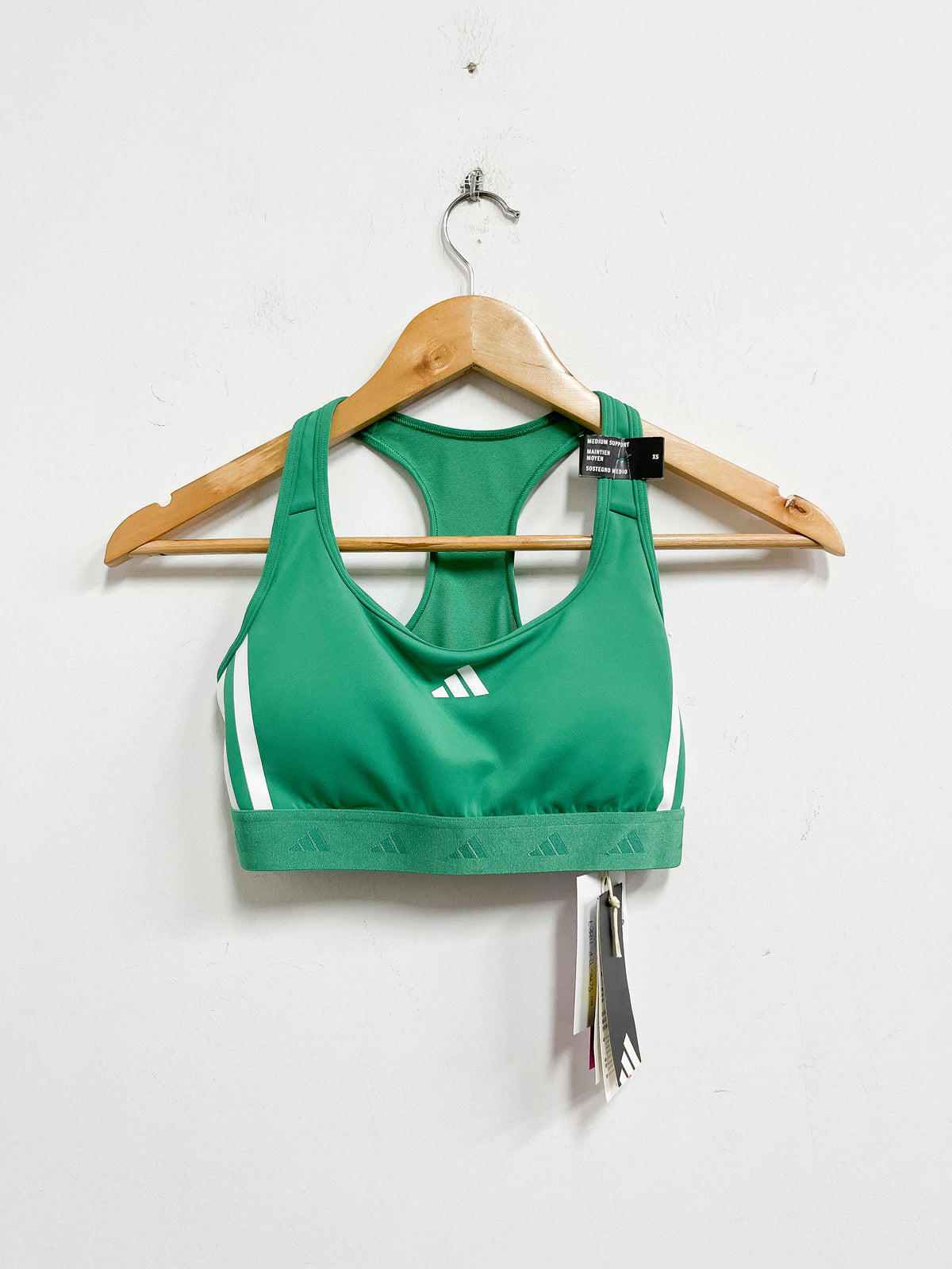 Top verde deportivo - Adidas - Talla XS