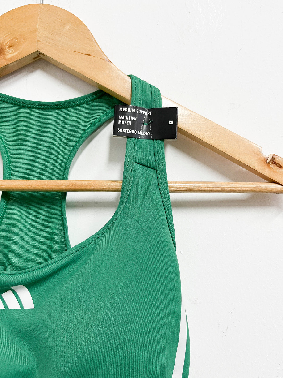 Top verde deportivo - Adidas - Talla XS