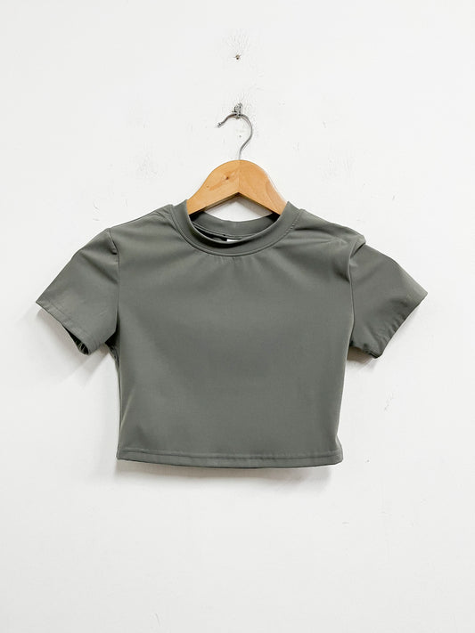 Crop gris básico - Second Left - Talla S