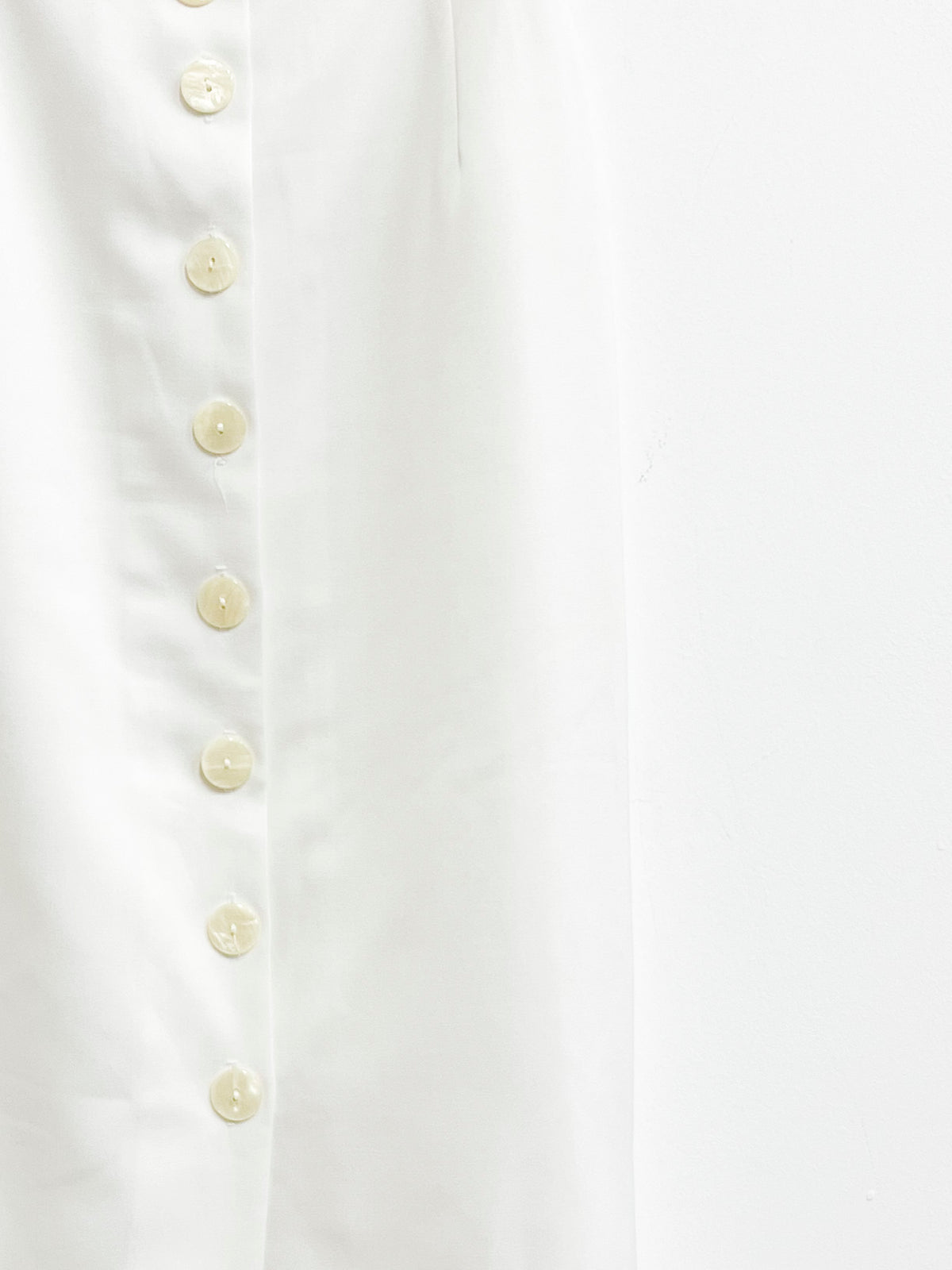 Falda larga blanca con botones - Petite Principles - Talla XS