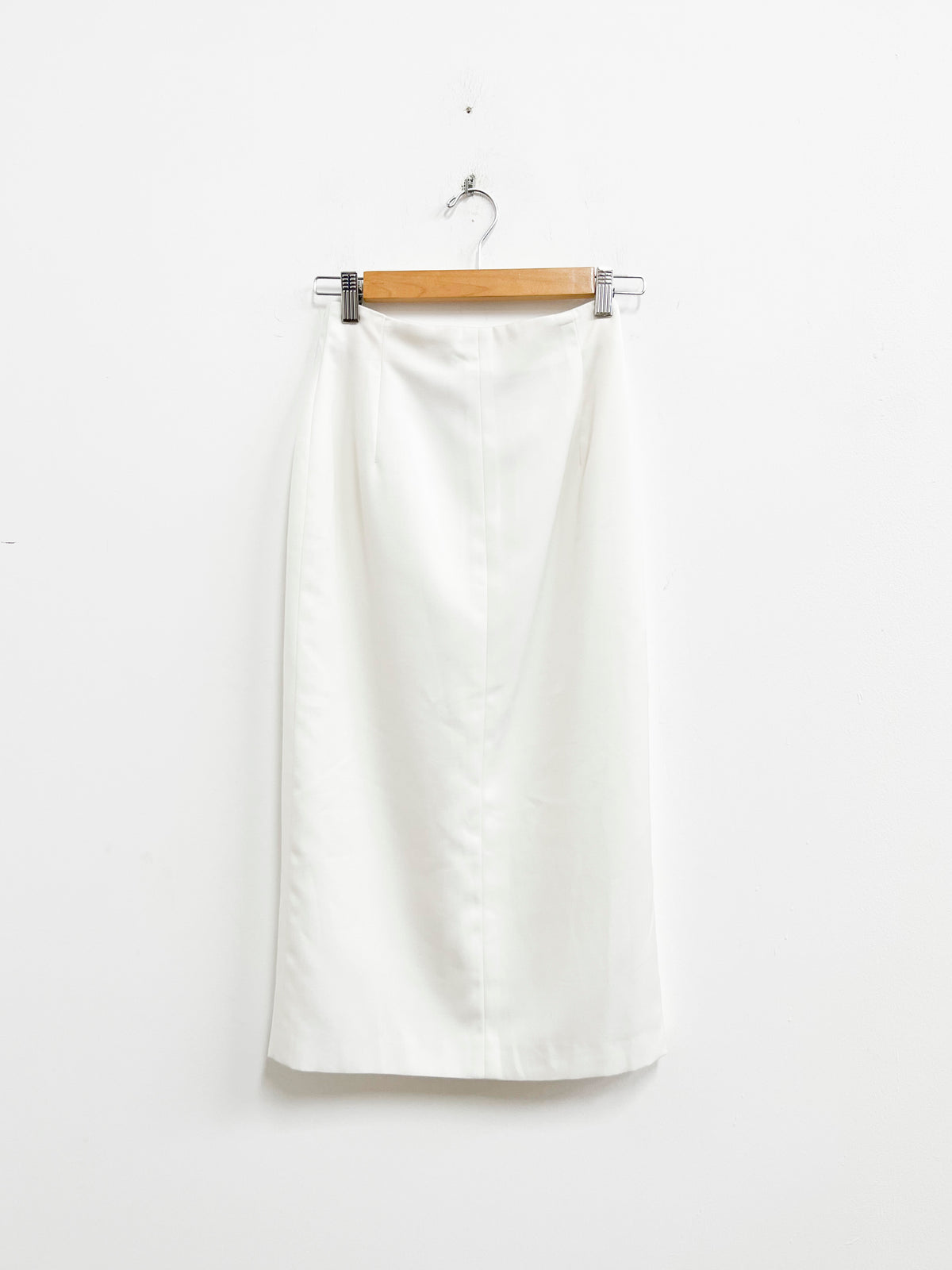 Falda larga blanca con botones - Petite Principles - Talla XS