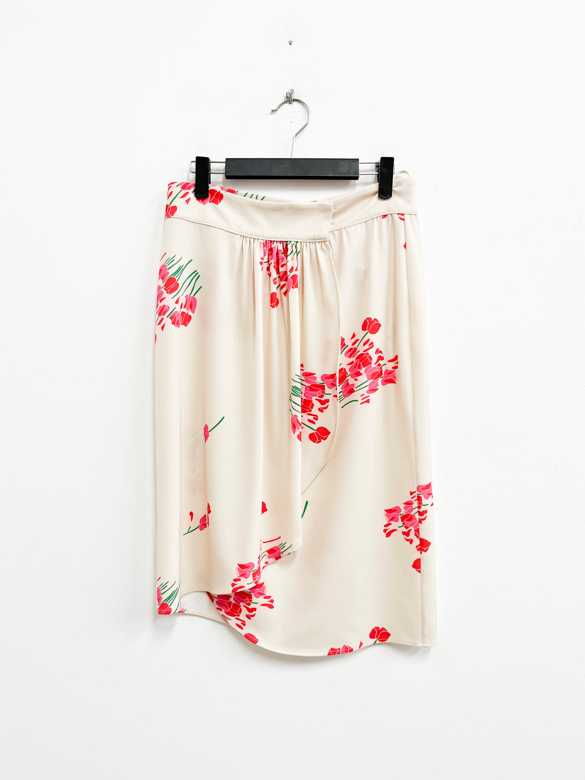 Falda crema envolvente con flores - Child of the Universe - Talla M