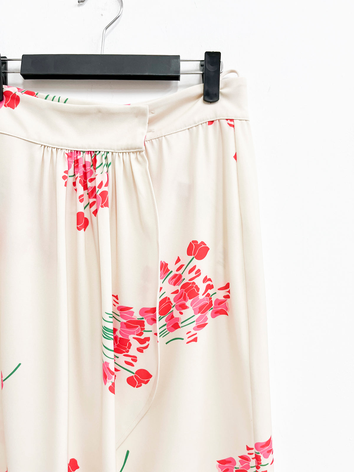 Falda crema envolvente con flores - Child of the Universe - Talla M