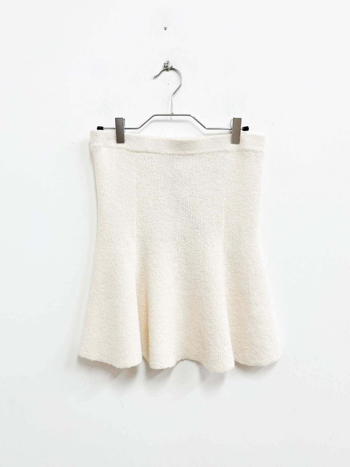 Falda blanca tipo tejida - H&M - Talla S