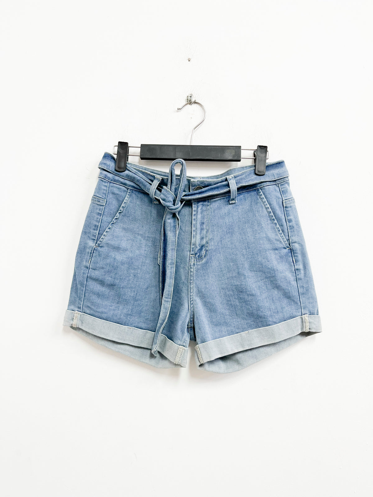 Short denim con cordón - Minimal - Talla S