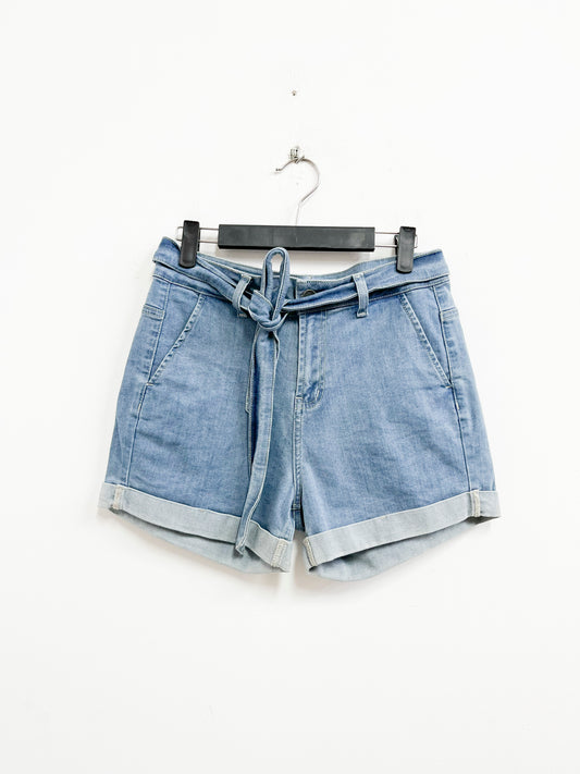 Short denim con cordón - Minimal - Talla S