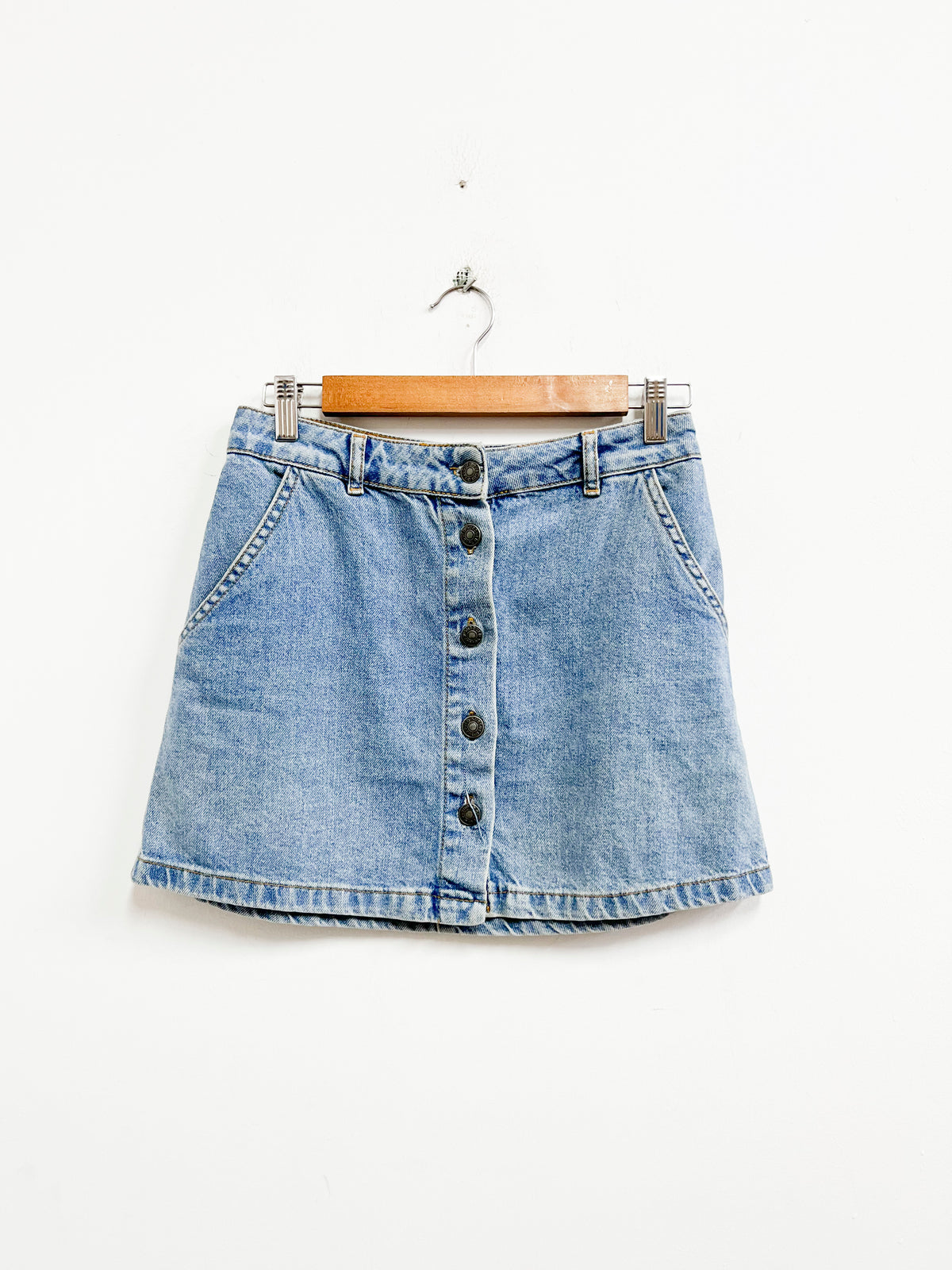 Falda denim claro con botones - Subdued - Talla S