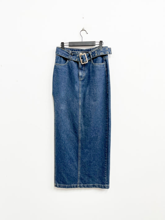 Falda larga denim con correa - Vivi Wu - talla 26