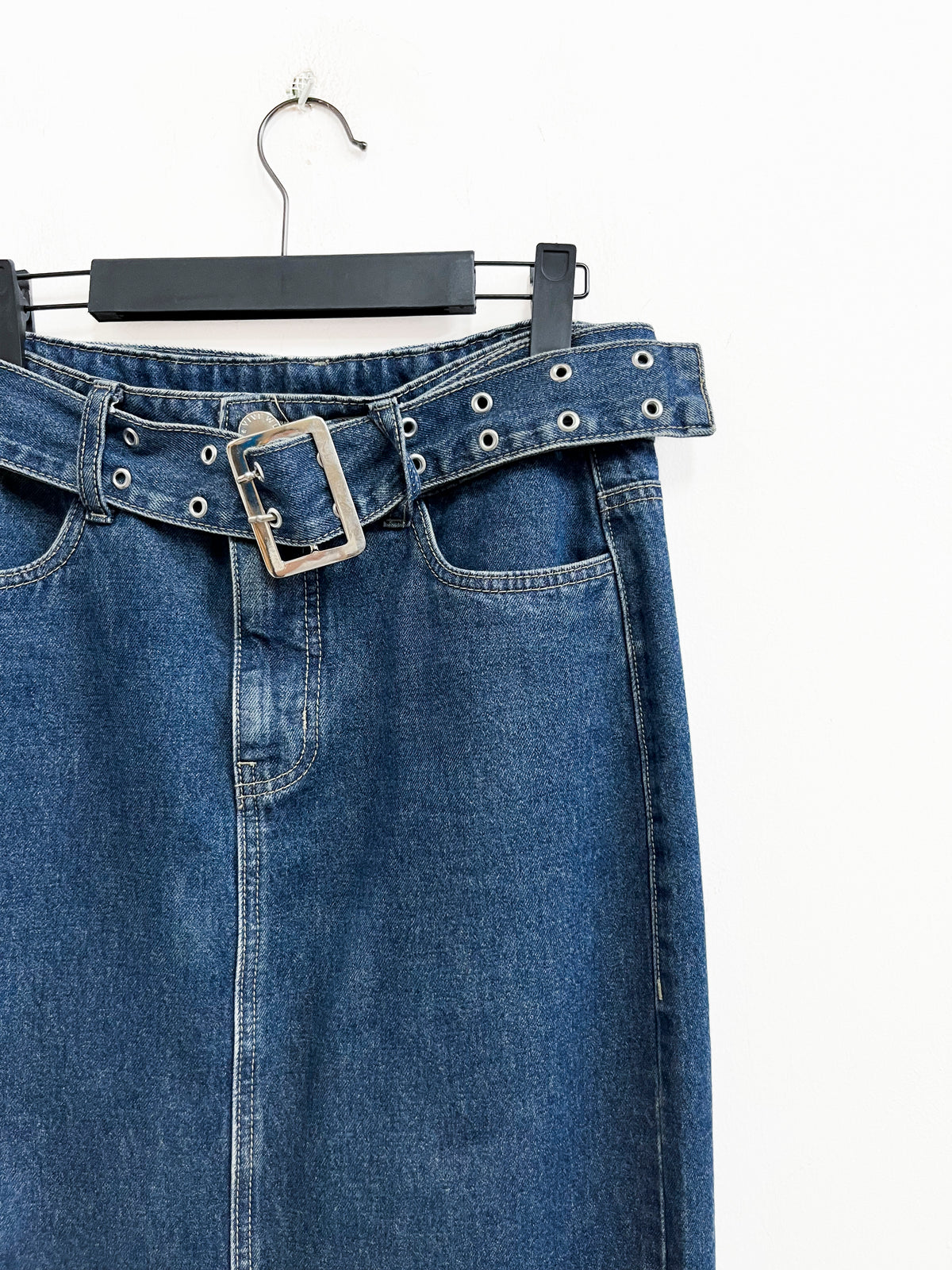 Falda larga denim con correa - Vivi Wu - talla 26