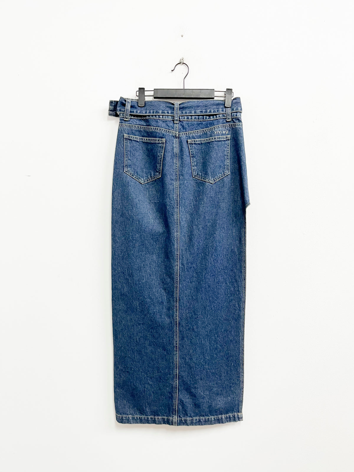 Falda larga denim con correa - Vivi Wu - talla 26