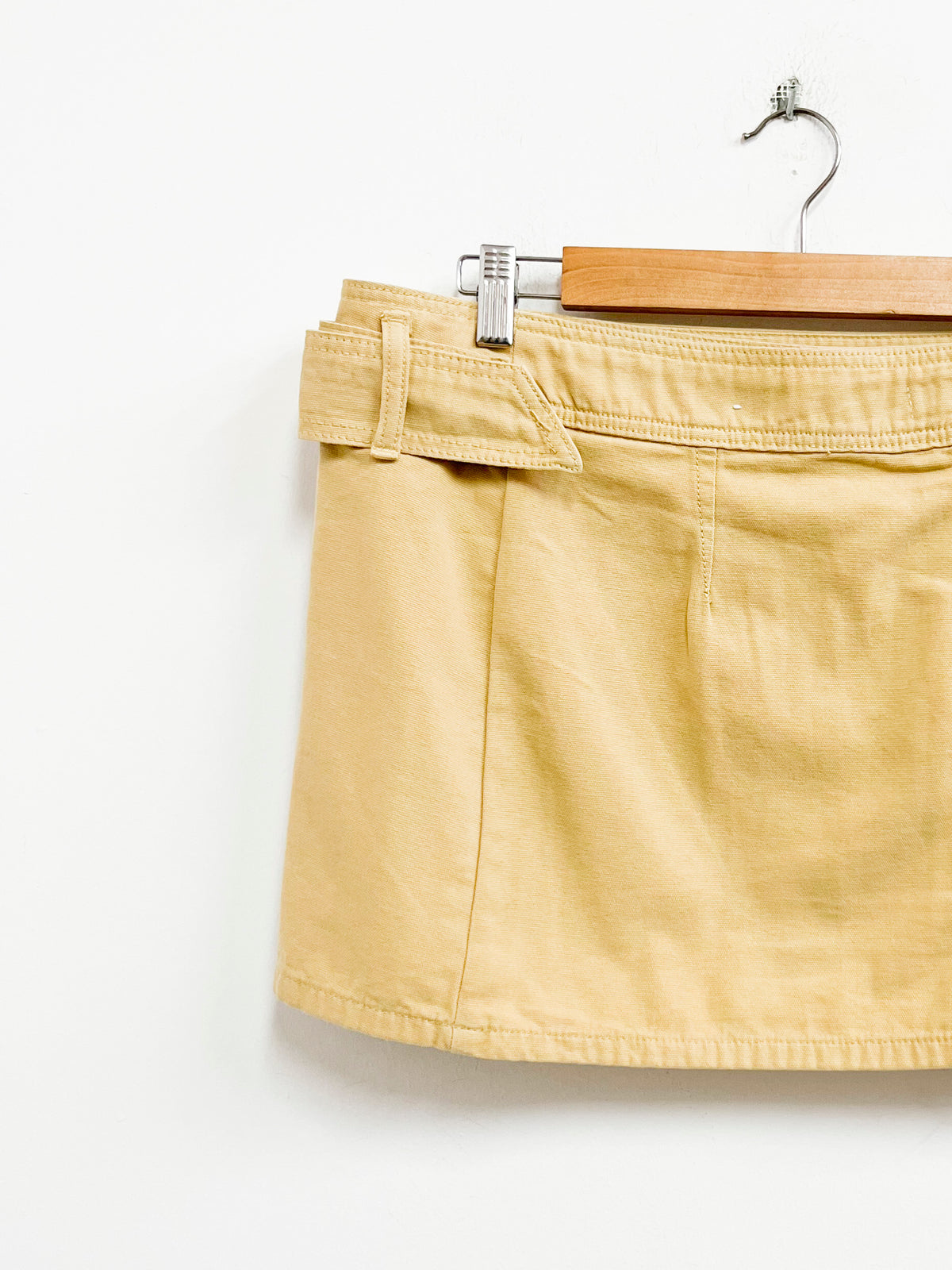 Falda amarilla envolvente con correa - Mango - Talla M