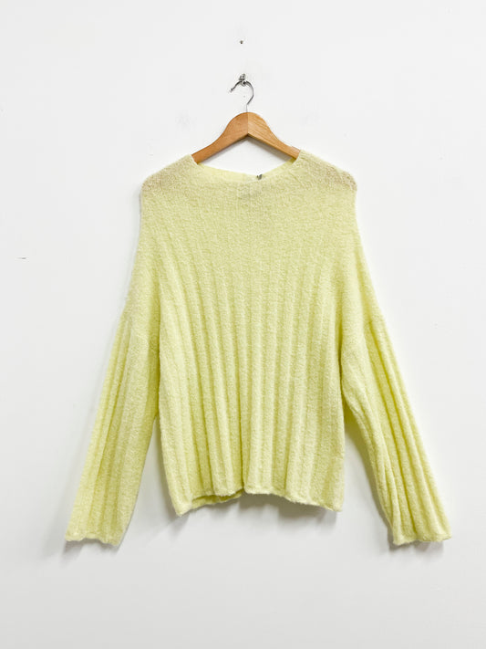 Chompa baby alpaca amarilla - Marita Cornejo - Talla M
