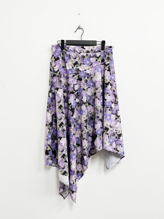 Falda estampada tonos lila - Fasce - Talla M