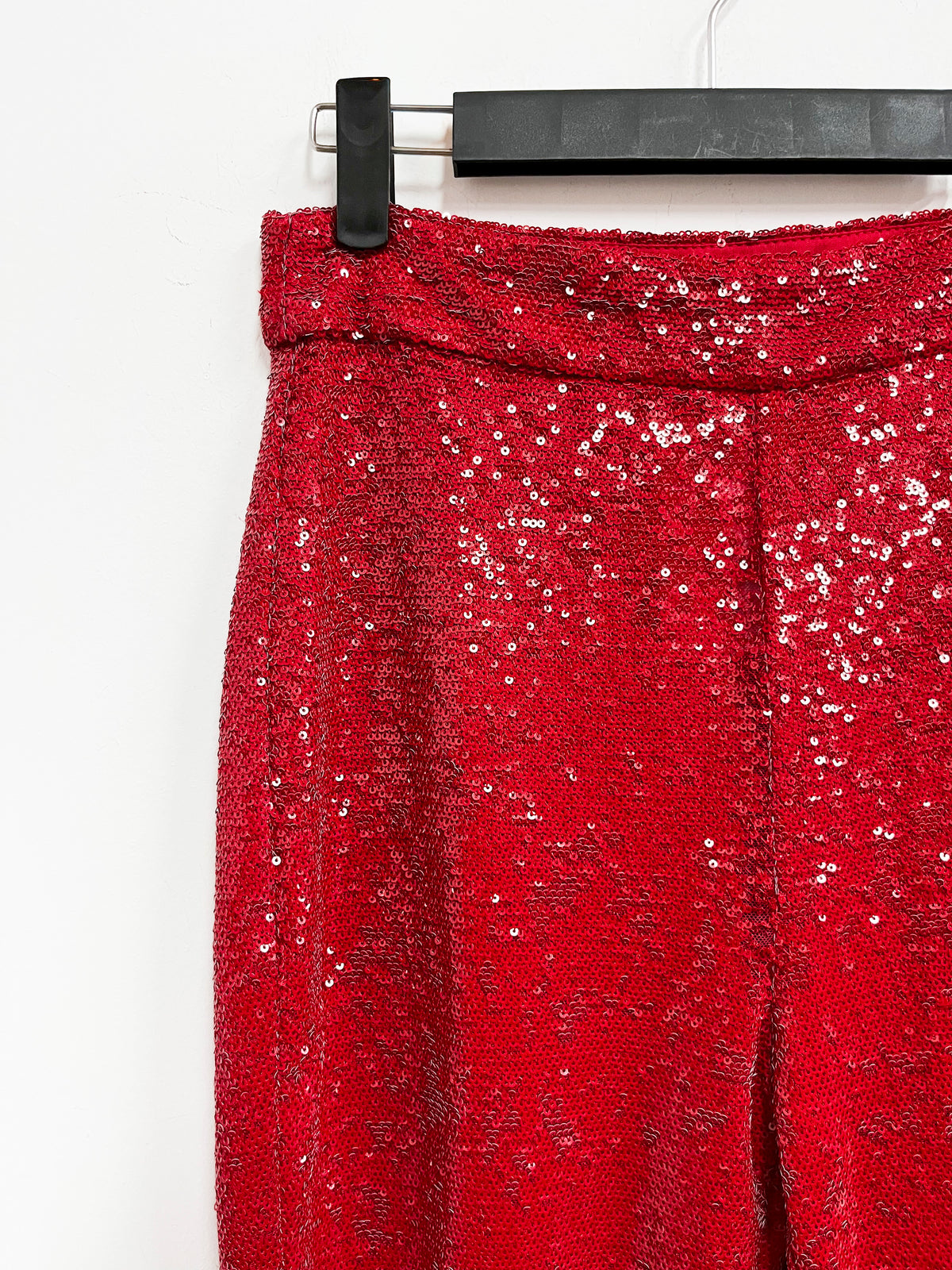 Pantalon rojo de lentejuelas - Sfera - Talla XS