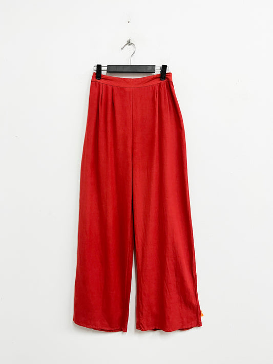 Pantalon lino rojo - Japsa - Talla S