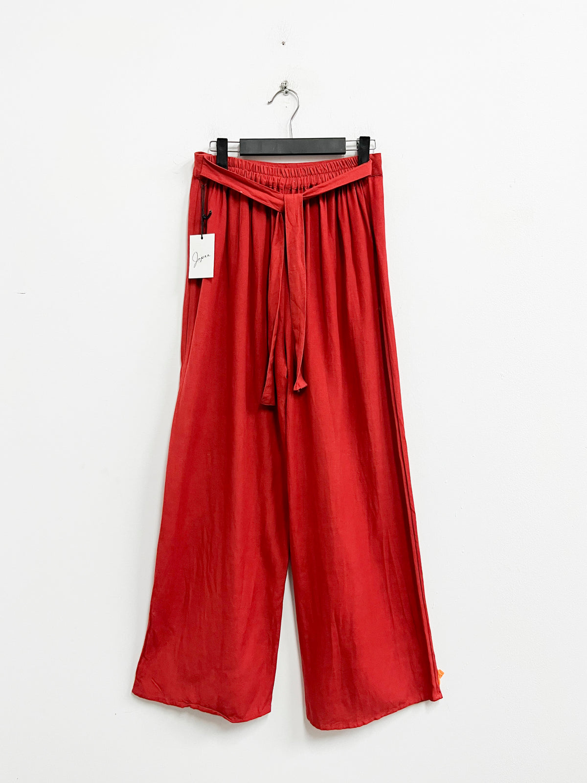 Pantalon lino rojo - Japsa - Talla S