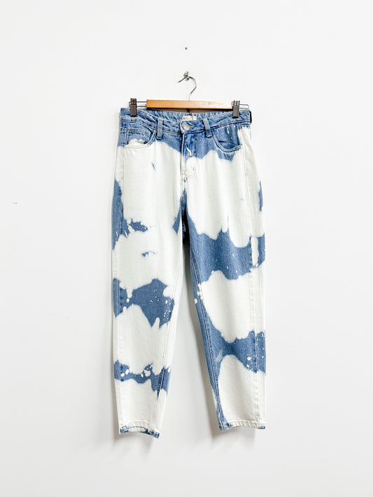 Jean azul con blanco - Adc - Talla 28
