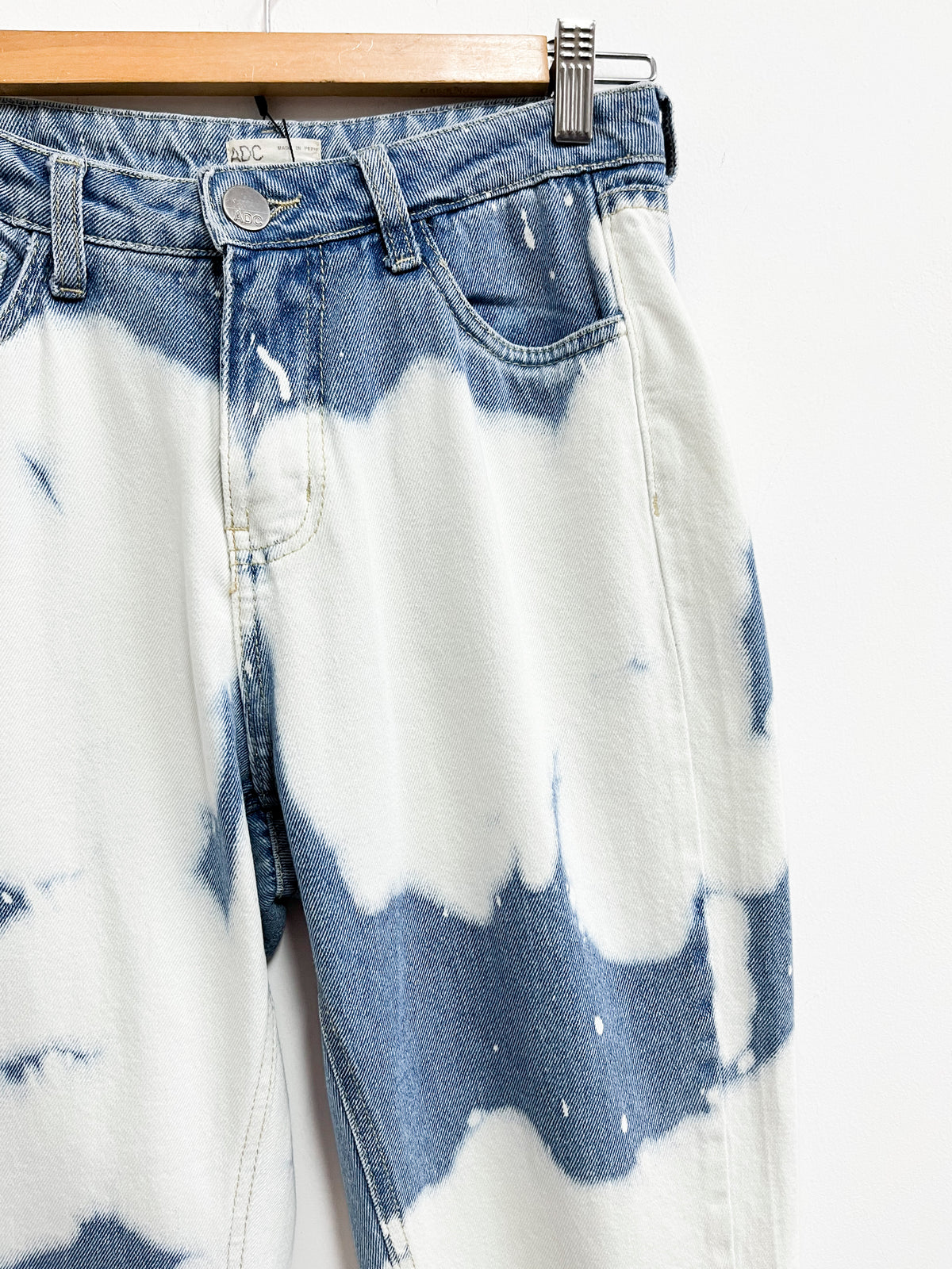 Jean azul con blanco - Adc - Talla 28