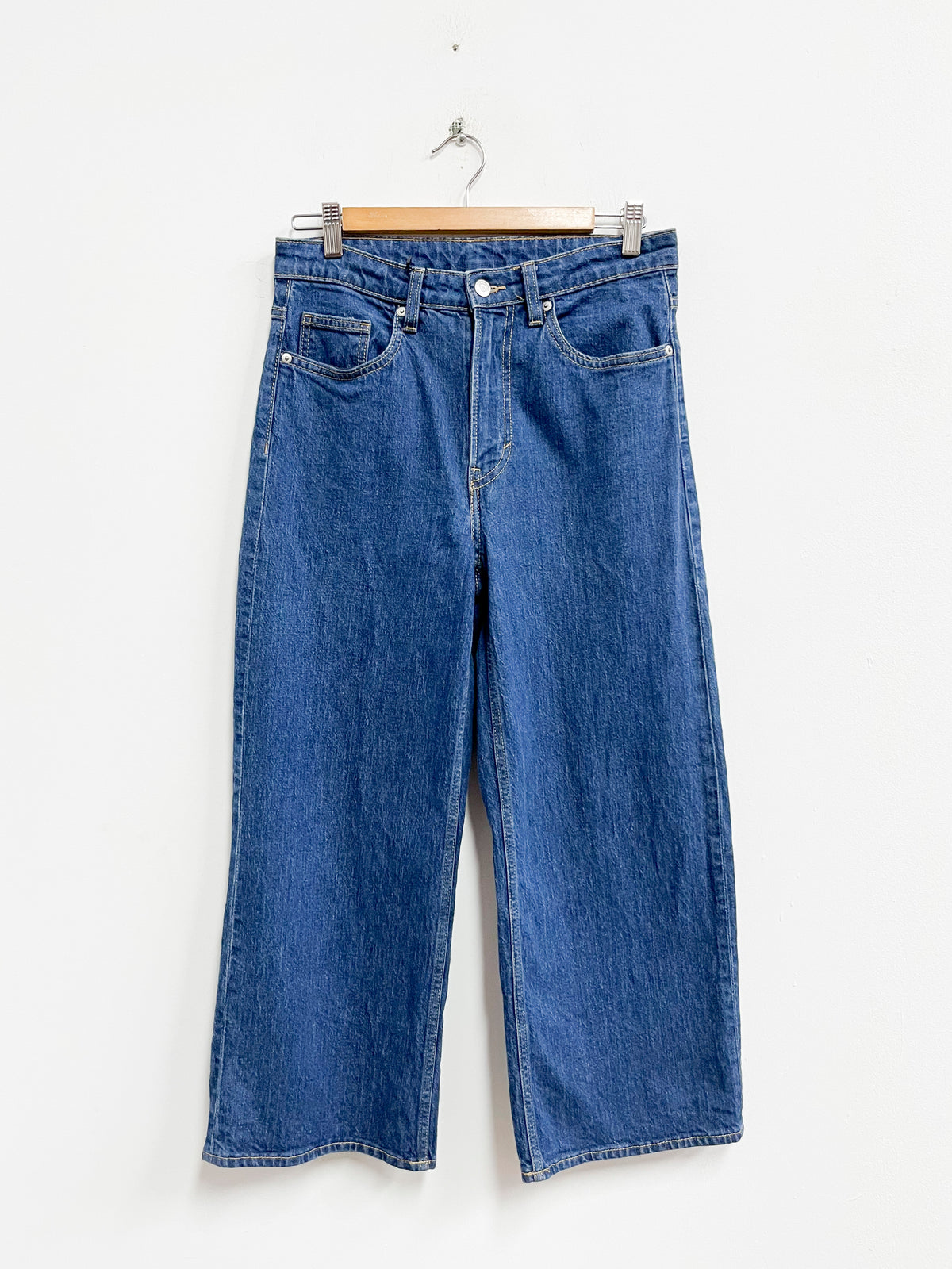 Jean azul tipo culotte - Denim - Talla 38
