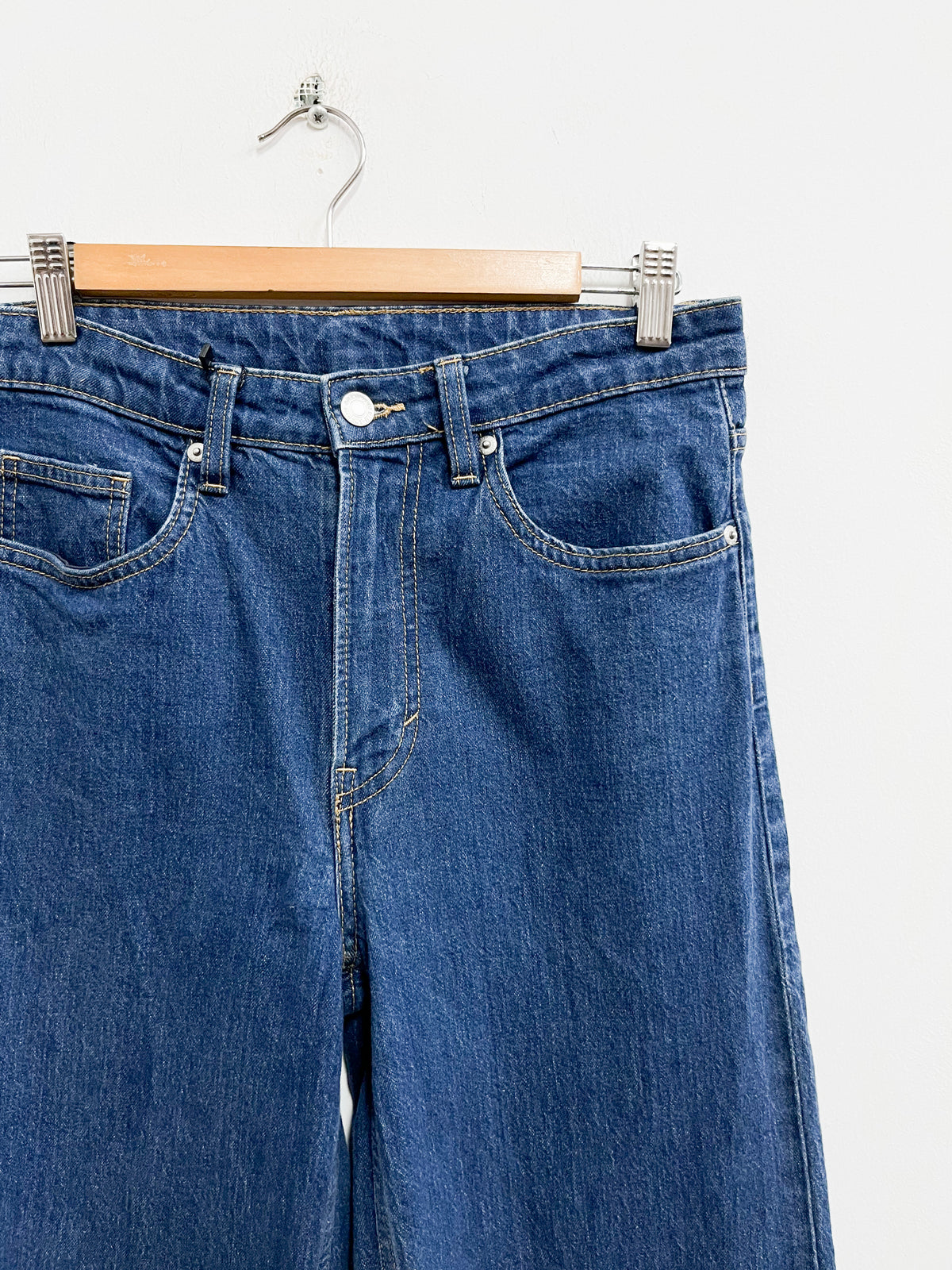 Jean azul tipo culotte - Denim - Talla 38