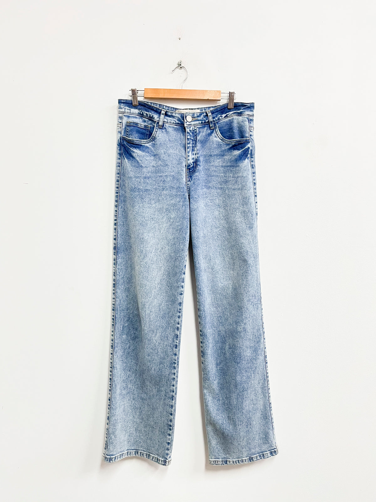 Jean efecto deslavado - Bassikka - Talla 32