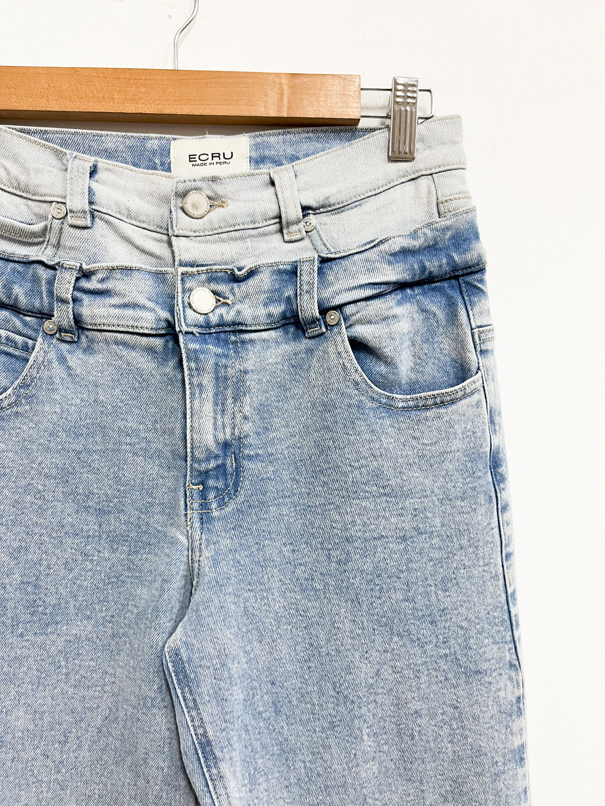 Jean doble pretina - Ecru - Talla S