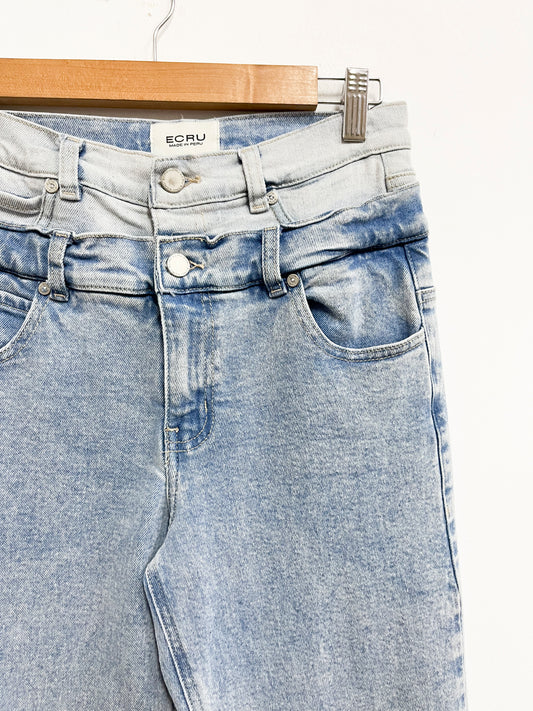 Jean doble pretina - Ecru - Talla S