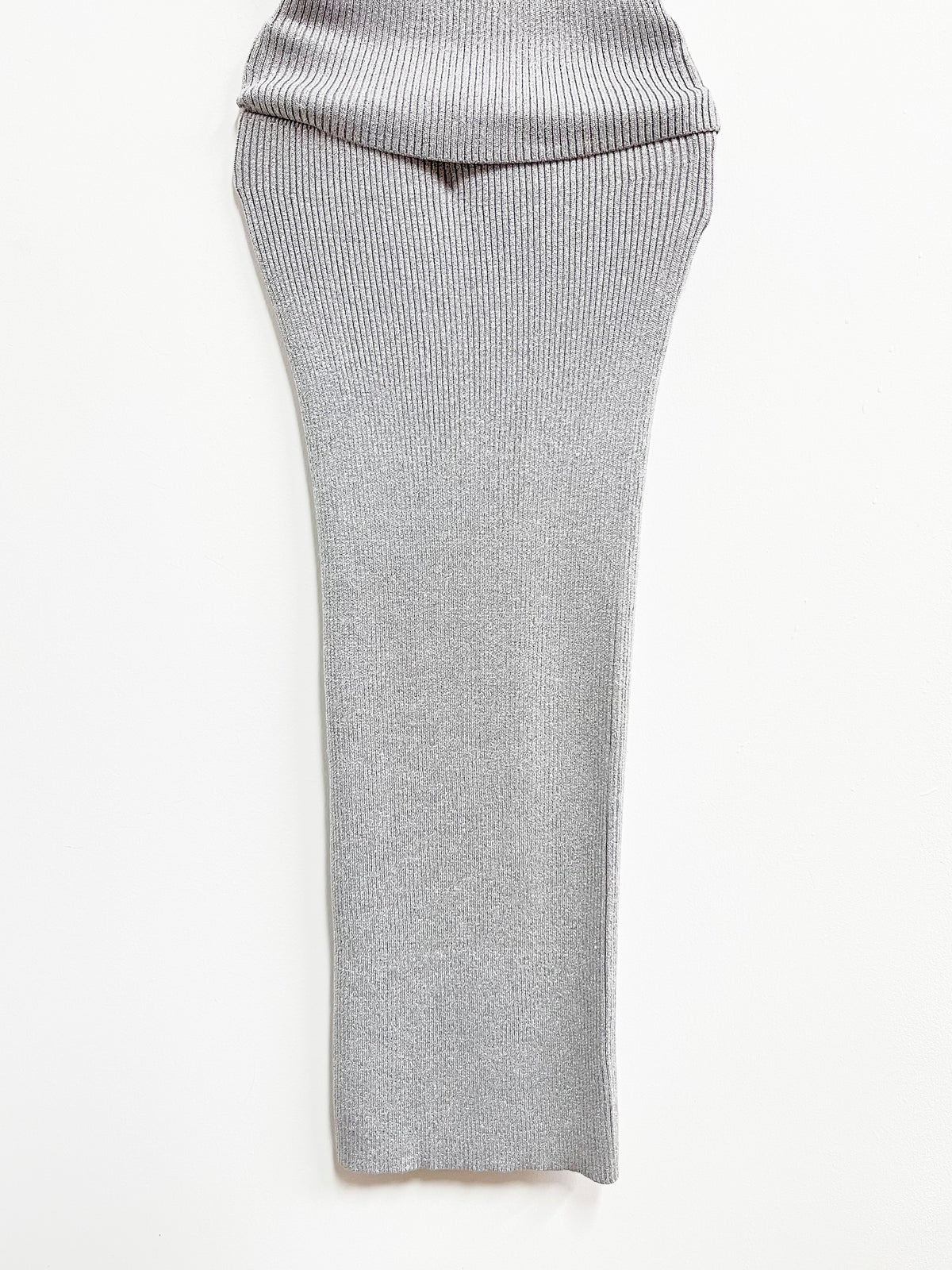 Vestido gris de tiras - Talla XS