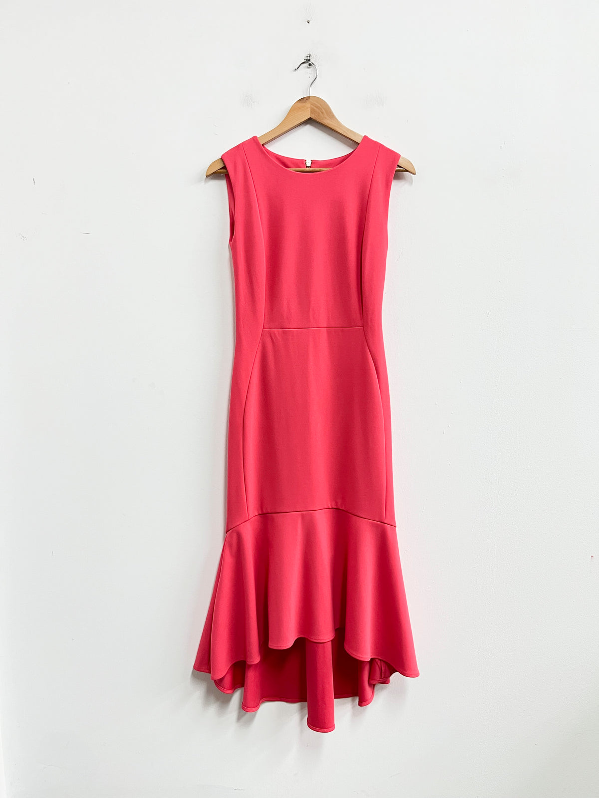 Vestido coral con bobos en la basta - Calvin Klein - Talla M