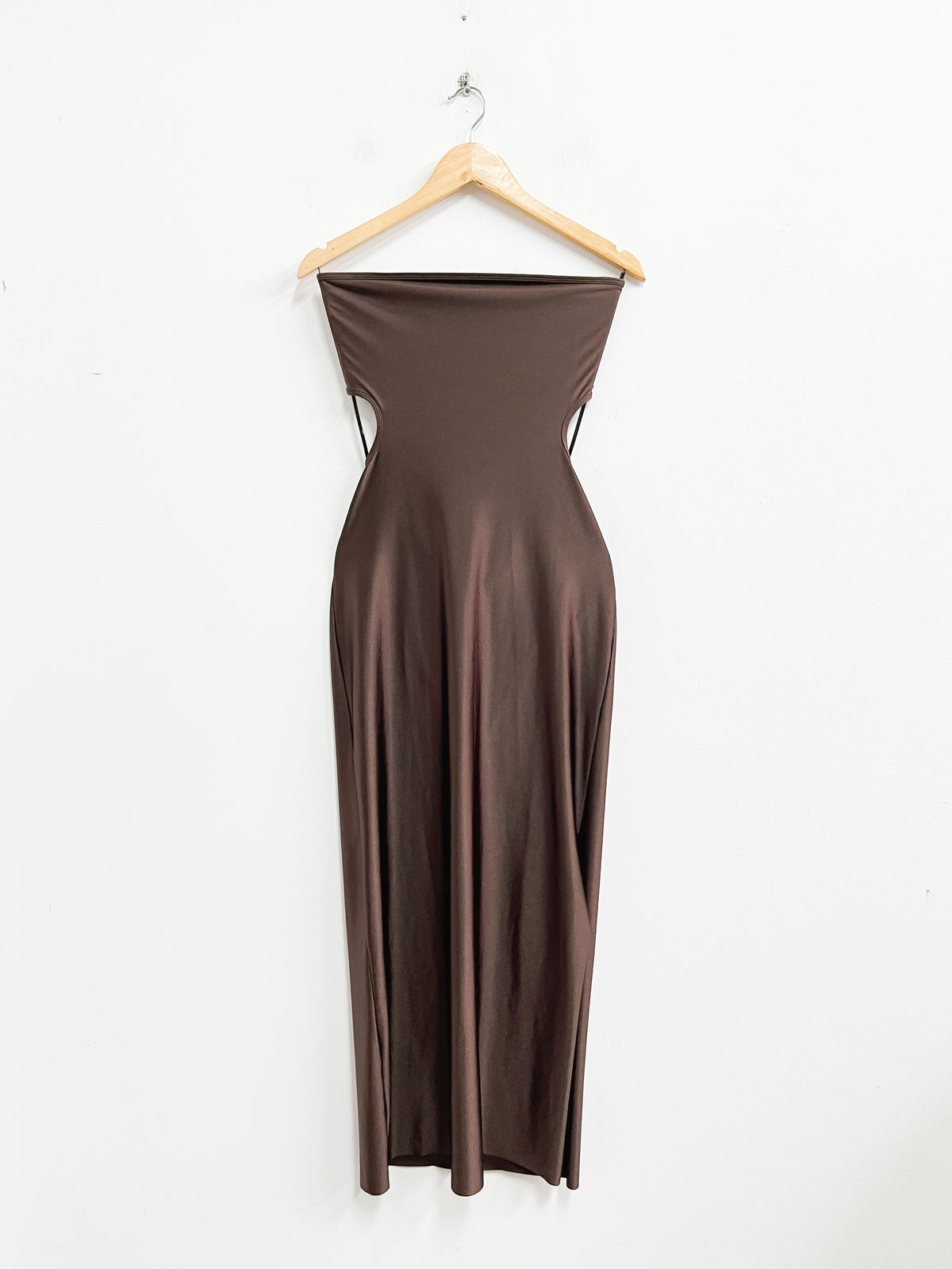 Vestido strapless escote espalda - Half Naked - Talla XS