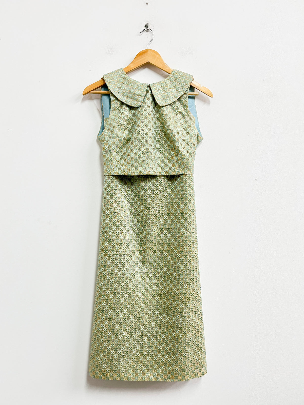 Conjunto Top y Falda verde con dorado - Talla S
