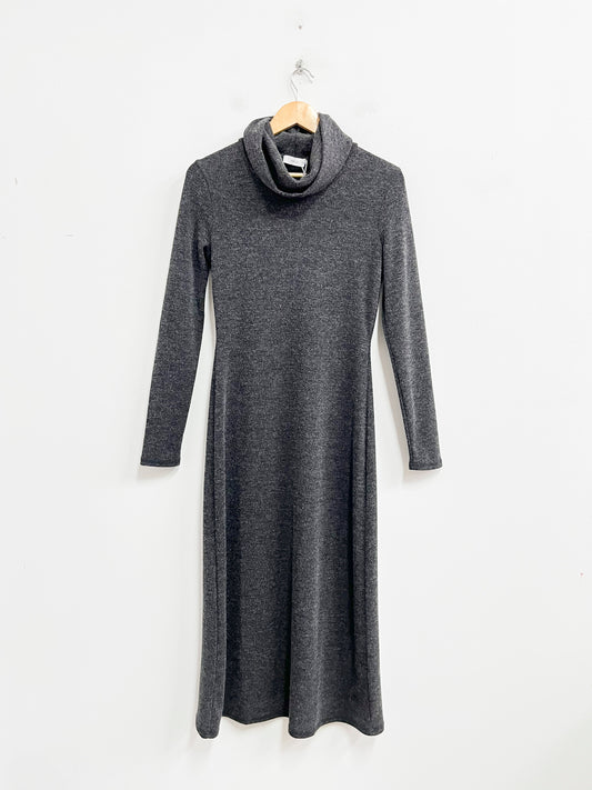 Vestido largo gris oscuro - Mango - Talla S