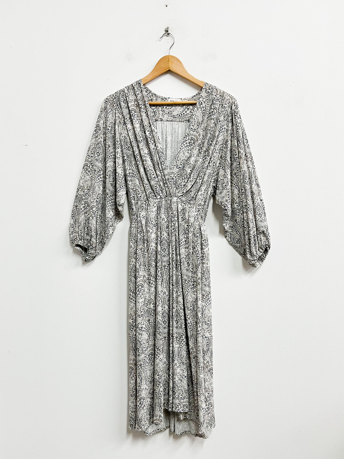 Vestido blanco estampado de mandala azul - Replay - Talla XS