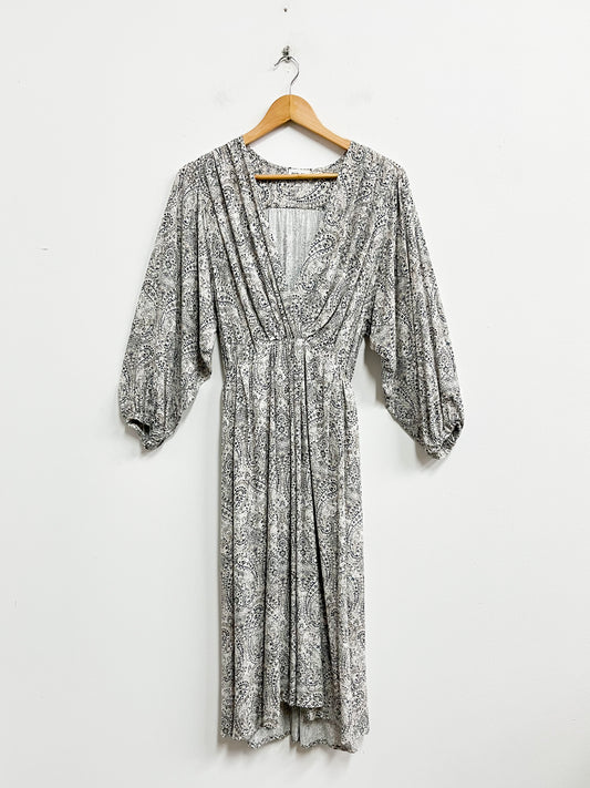 Vestido blanco estampado de mandala azul - Replay - Talla XS