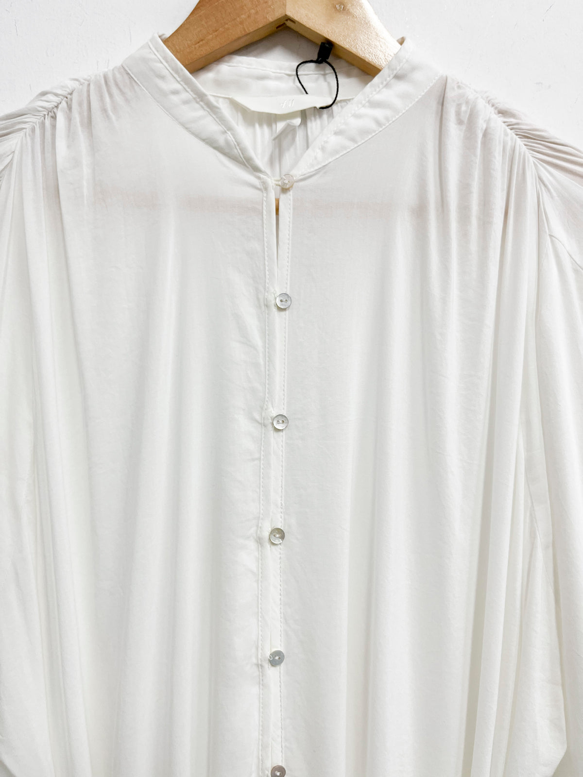 Vestido largo blanco - H&M - Talla S
