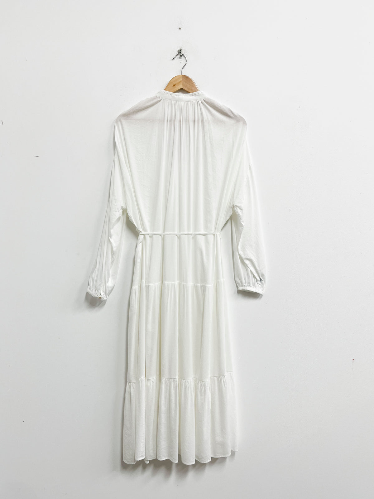 Vestido largo blanco - H&M - Talla S