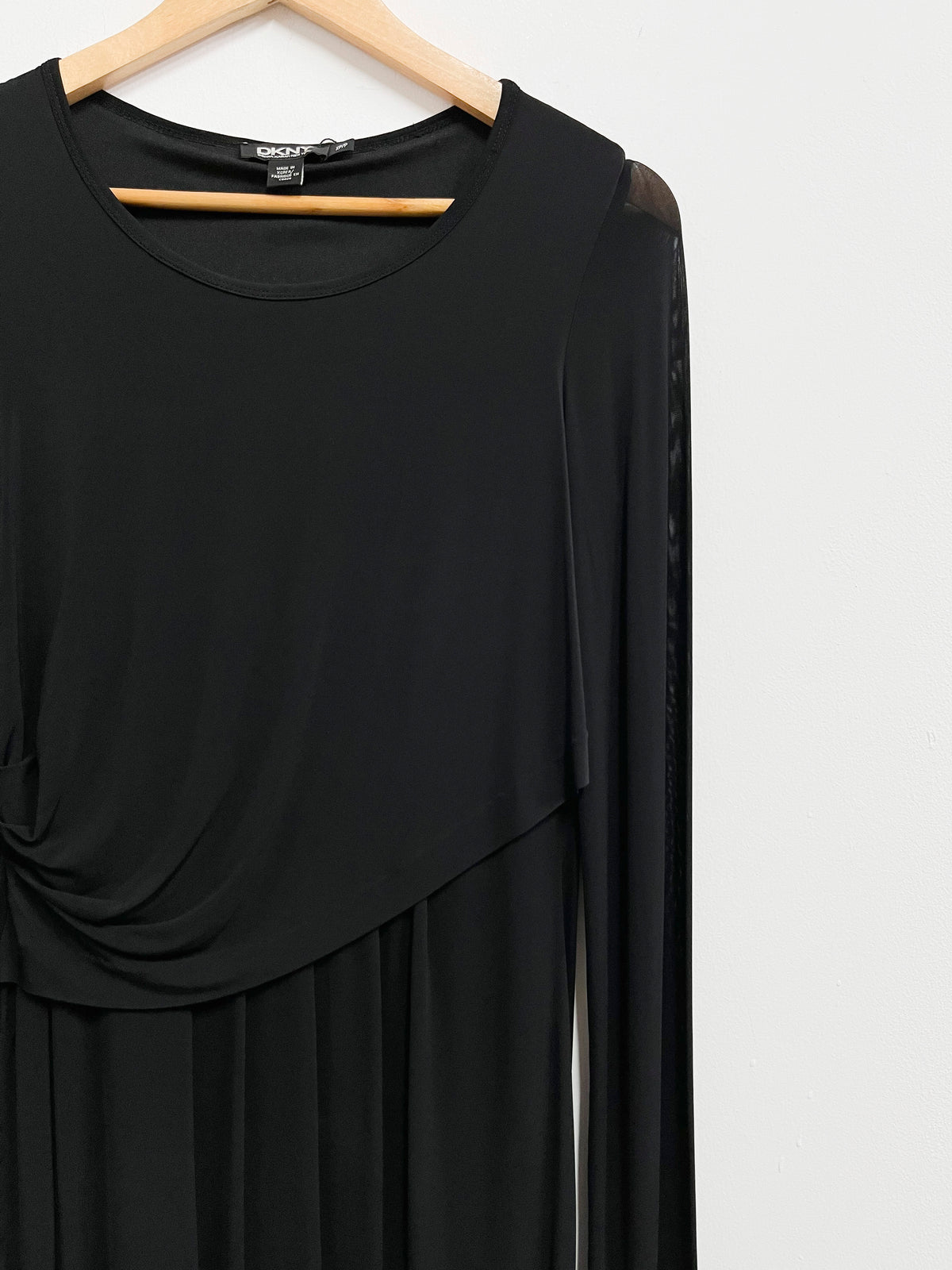 Vestido negro estilo 2 piezas - DKNY - Talla XS