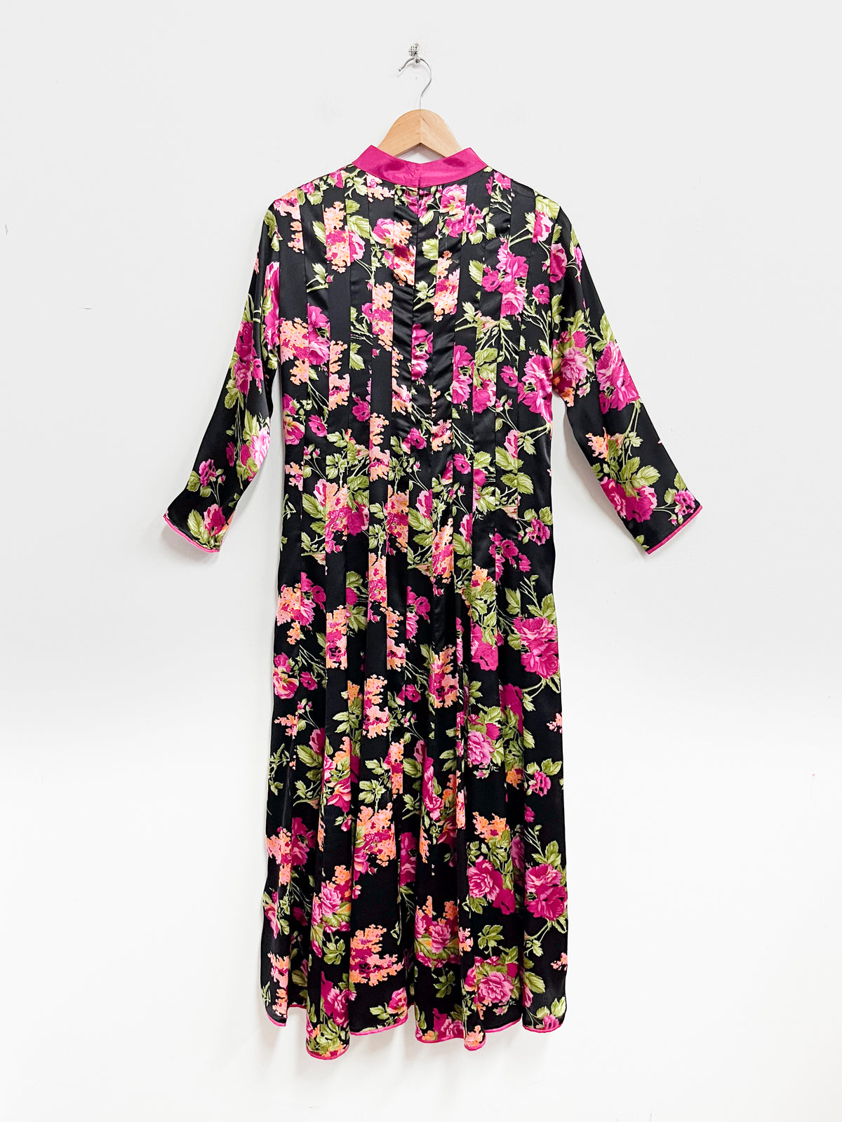 Vestido de seda con flores - Talla M