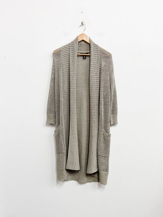 Chompa tejida verde olivo - Kenneth Cole - Talla M