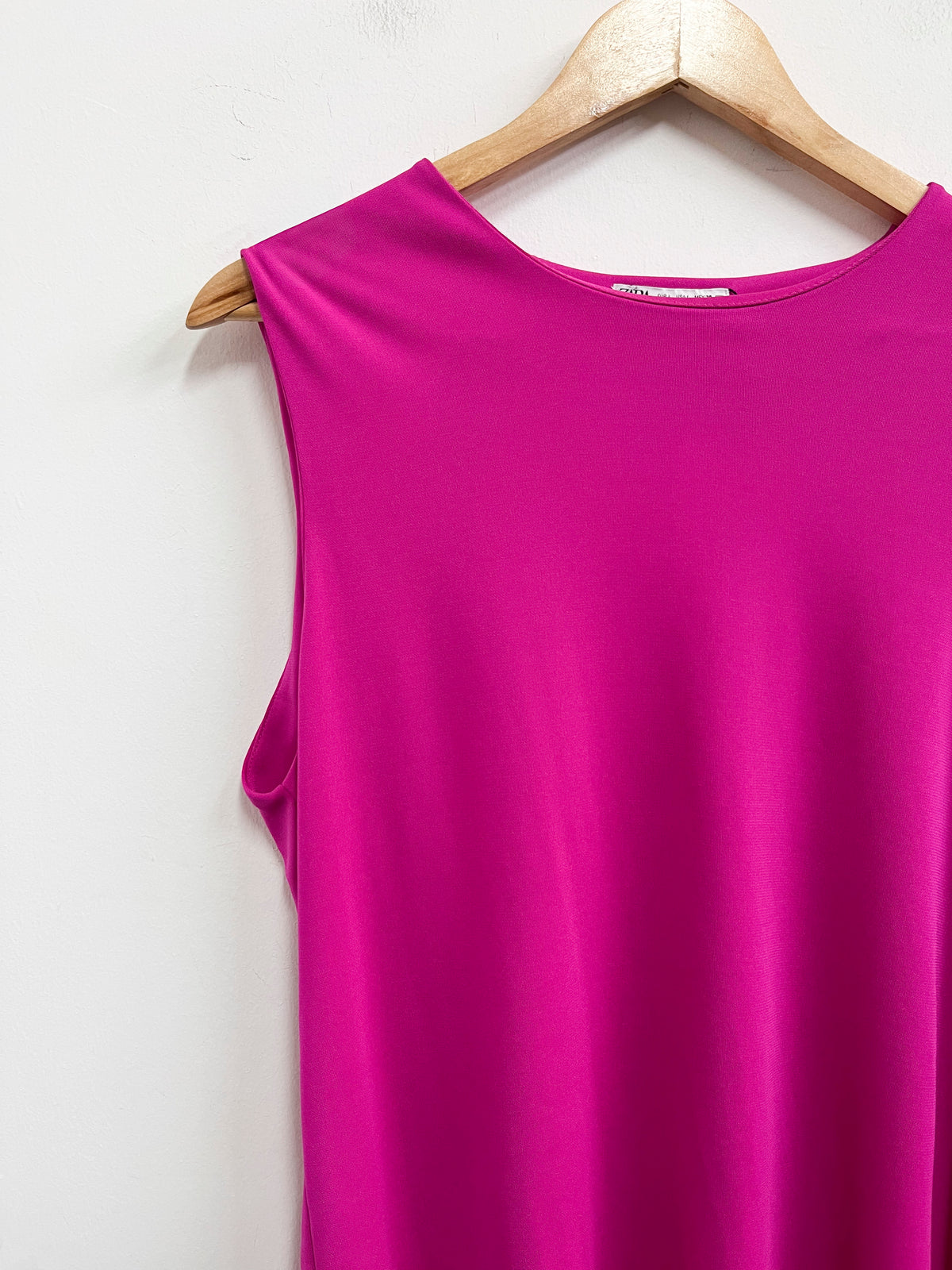 Blusa fucsia asimétrica - Zara - Talla L