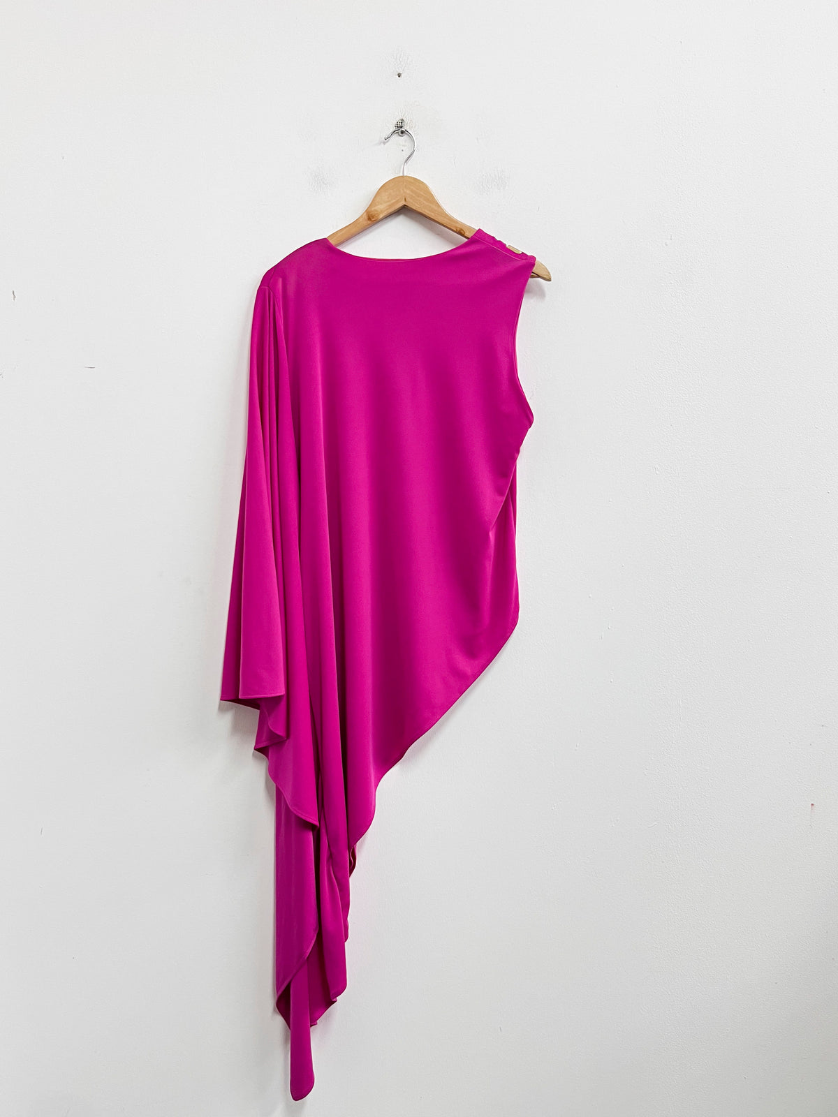 Blusa fucsia asimétrica - Zara - Talla L