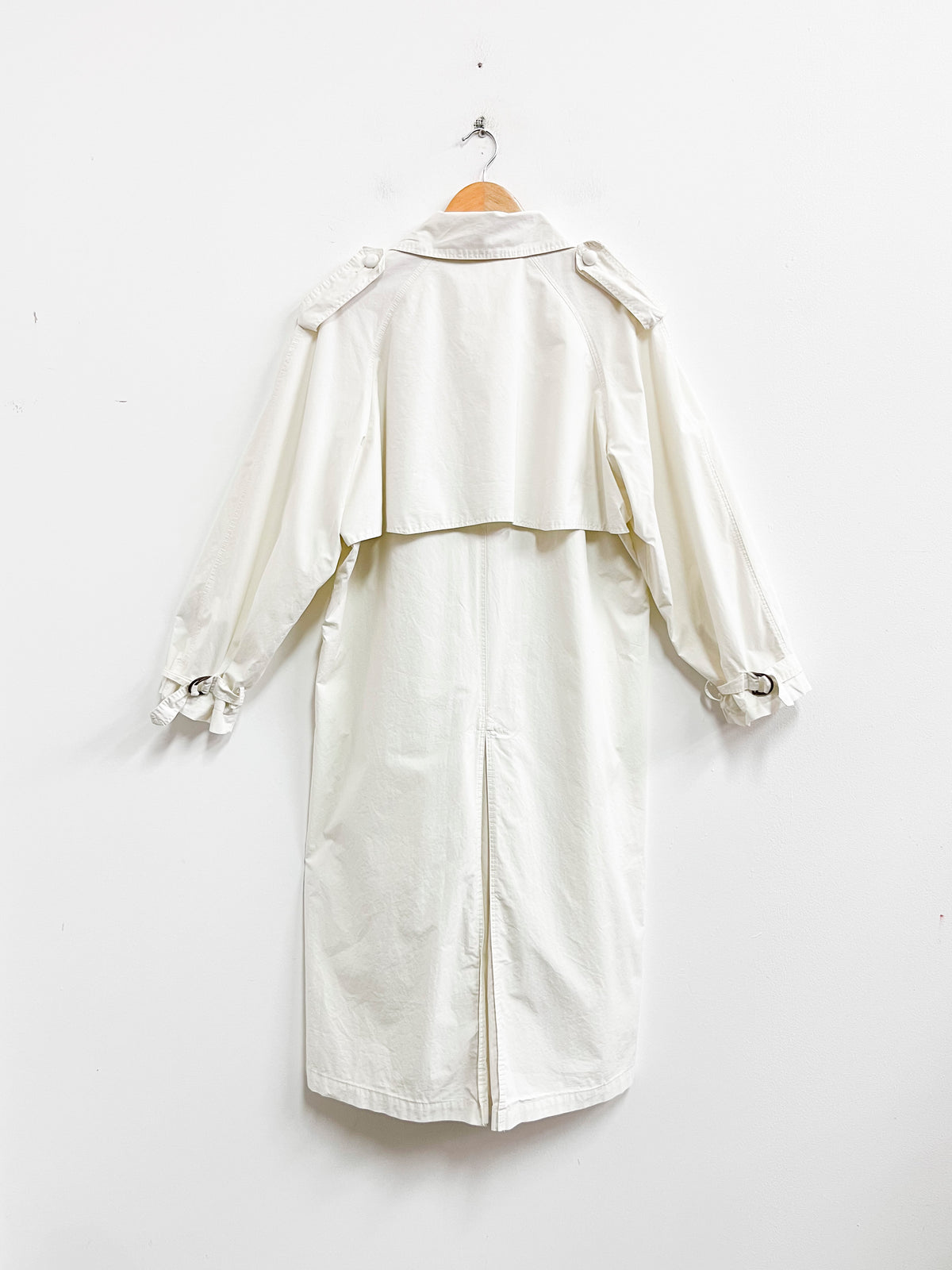 Gabardina blanca de algodón - The Open Product - Talla L