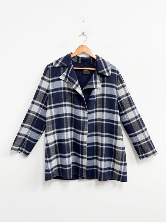 Saco cuadros mix lana y alpaca - Theory - Talla S