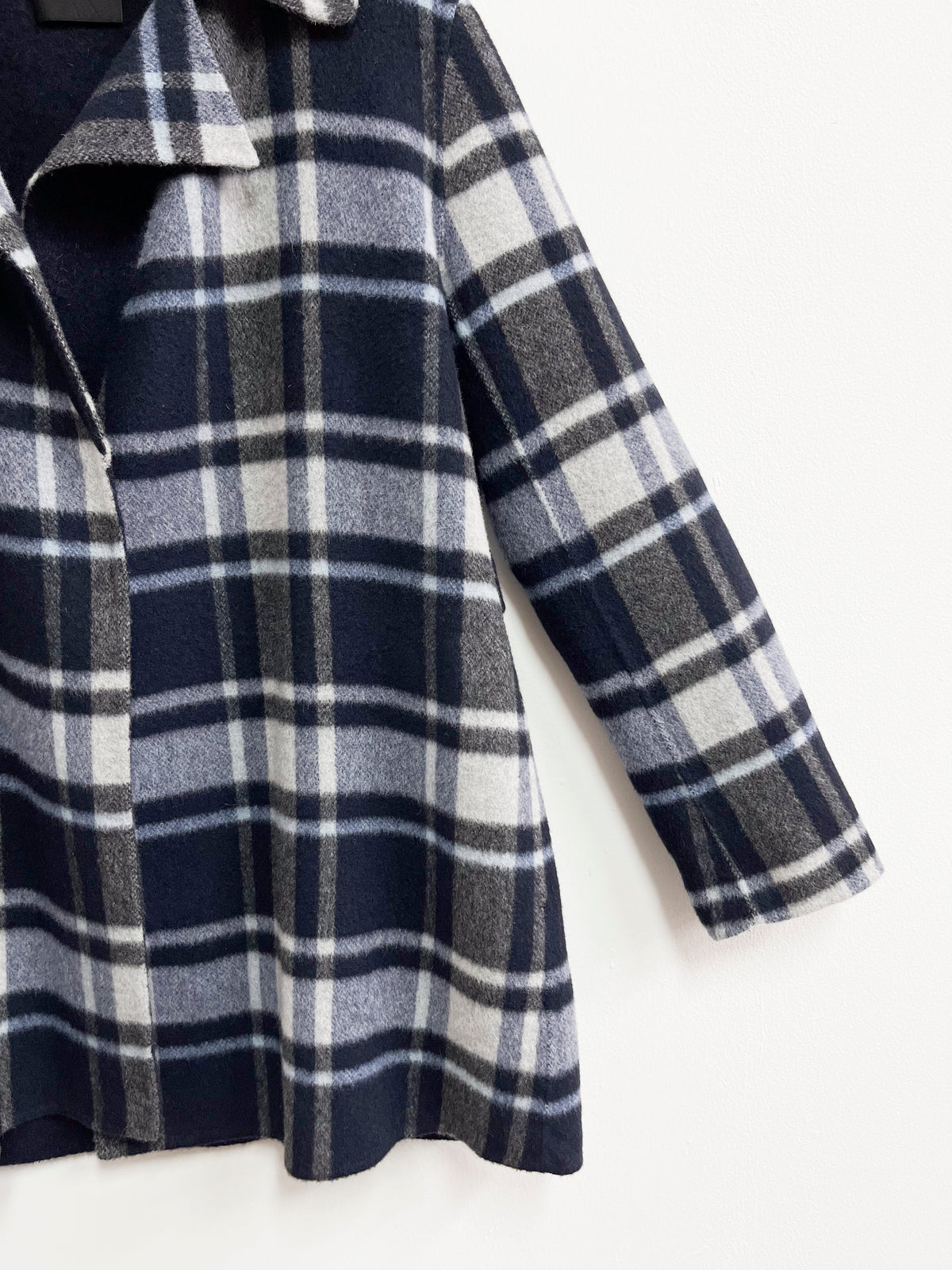 Saco cuadros mix lana y alpaca - Theory - Talla S