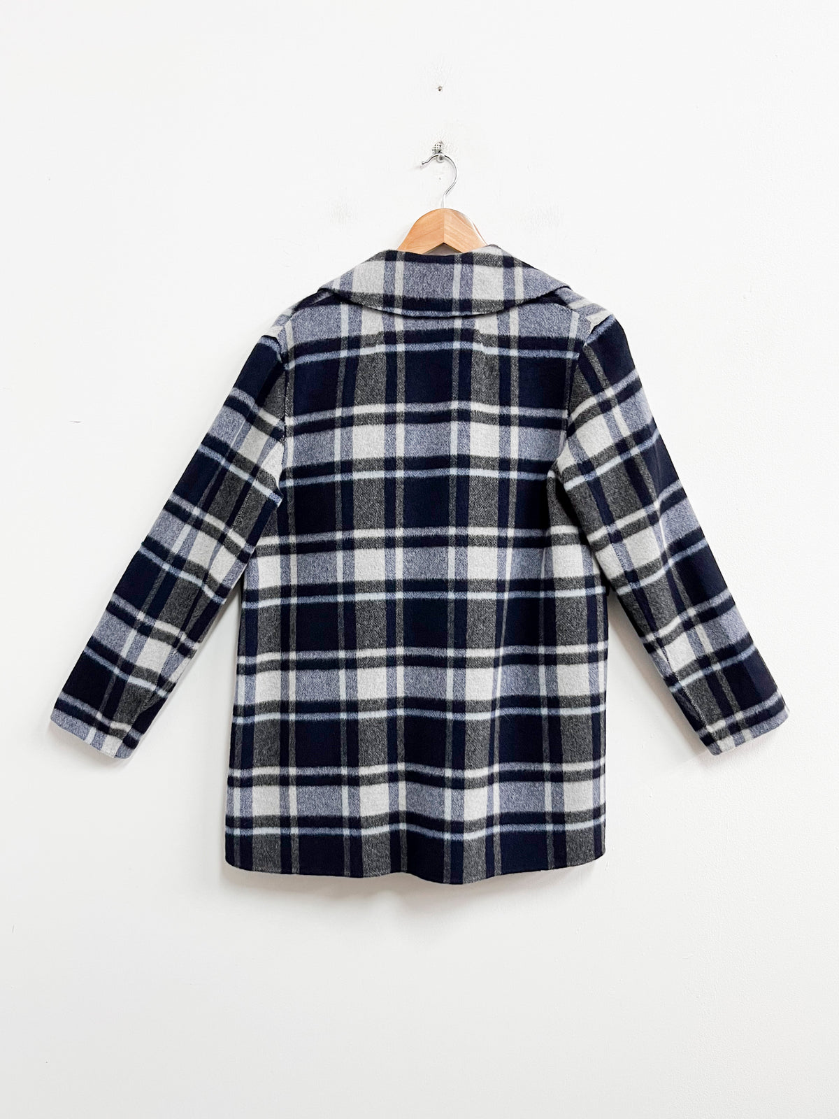 Saco cuadros mix lana y alpaca - Theory - Talla S